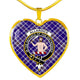 Allardice Scottish Clan Tartan Necklace Heart - kittentee