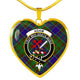 Adam Scottish Clan Tartan Necklace Heart - kittentee