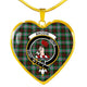 Brodie Scottish Clan Tartan Necklace Heart