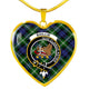 Baillie Scottish Clan Tartan Necklace Heart - kittentee