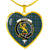 Broun Scottish Clan Tartan Necklace Heart