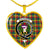 Buchanan Scottish Clan Tartan Necklace Heart