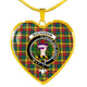 Buchanan Scottish Clan Tartan Necklace Heart
