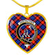Anstruther Scottish Clan Tartan Necklace Heart - kittentee