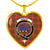 Bruce Modern Scottish Clan Tartan Necklace Heart