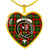 Byres Modern Scottish Clan Tartan Necklace Heart