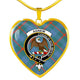 Agnew Ancient Clan Tartan Necklace Heart - kittentee
