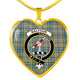Balfour Scottish Clan Tartan Necklace Heart - kittentee