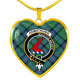 Armstrong Ancient Scottish Clan Tartan Necklace Heart - kittentee