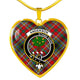 Anderson Of Arbrake Scottish Clan Tartan Necklace Heart - kittentee