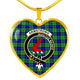 Armstrong Hunting Scottish Clan Tartan Necklace Heart - kittentee