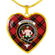 Aikenhead Scottish Clan Tartan Necklace Heart - kittentee