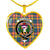 Buchanan Ancient Scottish Clan Tartan Necklace Heart