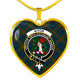 Aiton Scottish Clan Tartan Necklace Heart - kittentee