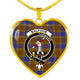 Balfour Modern Scottish Clan Tartan Necklace Heart - kittentee