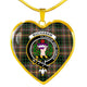 Buchanan Hunting Scottish Clan Tartan Necklace Heart