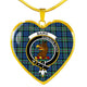 Baird Ancient Scottish Clan Tartan Necklace Heart - kittentee