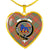 Bruce Ancient Scottish Clan Tartan Necklace Heart