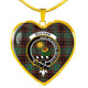 Buchan Ancient Scottish Clan Tartan Necklace Heart