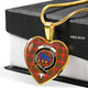 Bruce Modern Scottish Clan Tartan Necklace Heart