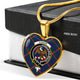 Agnew Modern Clan Tartan Necklace Heart - kittentee