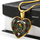 Buchan Ancient Scottish Clan Tartan Necklace Heart