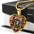Buchanan Modern Scottish Clan Tartan Necklace Heart