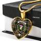 Buchanan Hunting Scottish Clan Tartan Necklace Heart
