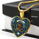 Baird Ancient Scottish Clan Tartan Necklace Heart - kittentee