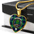 Abercrombie Scottish Clan Tartan Necklace Heart - kittentee