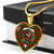 Byres Modern Scottish Clan Tartan Necklace Heart