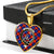 Anstruther Scottish Clan Tartan Necklace Heart - kittentee