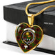 Buchan Modern Scottish Clan Tartan Necklace Heart