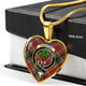 Anderson Of Arbrake Scottish Clan Tartan Necklace Heart - kittentee
