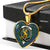 Broun Scottish Clan Tartan Necklace Heart