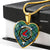 Armstrong Ancient Scottish Clan Tartan Necklace Heart - kittentee