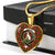 Hunter Scottish Clan Tartan Necklace Heart