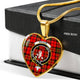 Brodie Modern Scottish Clan Tartan Necklace Heart