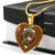 Burnett Scottish Clan Tartan Necklace Heart