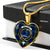 Arbuthnot Scottish Clan Tartan Necklace Heart - kittentee