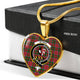 Byres Scottish Clan Tartan Necklace Heart