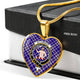 Allardice Scottish Clan Tartan Necklace Heart - kittentee