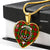 Auchinleck Scottish Clan Tartan Necklace Heart - kittentee
