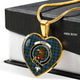 Baird Scottish Clan Tartan Necklace Heart - kittentee