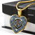 Boswell Scottish Clan Tartan Necklace Heart