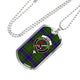 Adam Scottish Clan Tartan Military Tag Bangle - kittentee