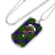 Adam Tartan Plaid Military Tag Bangle - kittentee