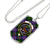 Blair Modern Clan Tartan Military Tag Bangle - kittentee