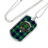 Abercrombie Scottish Clan Tartan Military Tag Bangle