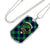Abercrombie Tartan Plaid Military Tag Bangle - kittentee